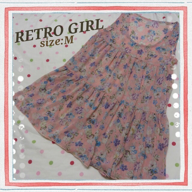 RETRO GIRL(レトロガール)のRETRO GIRL 花柄春ワンピ レディースのワンピース(ミニワンピース)の商品写真