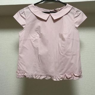 トッカ(TOCCA)の美品 TOCCA  フリル シャツ トップス 0(シャツ/ブラウス(半袖/袖なし))