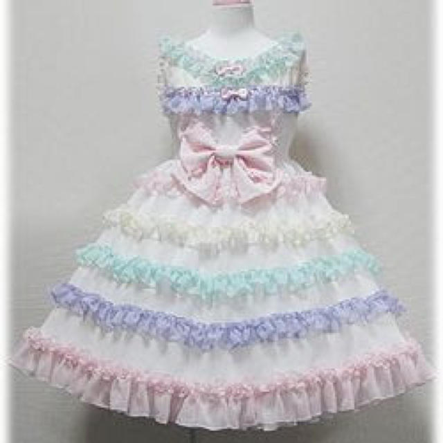 Angelic Pretty(アンジェリックプリティー)のAngelic Pretty しゃぼん玉 JSK レディースのワンピース(ひざ丈ワンピース)の商品写真