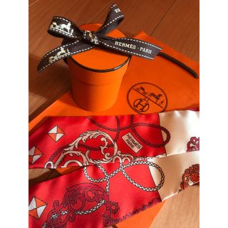 エルメス(Hermes)の新品 正規品エルメススカーフ シルクツイリー(バンダナ/スカーフ)