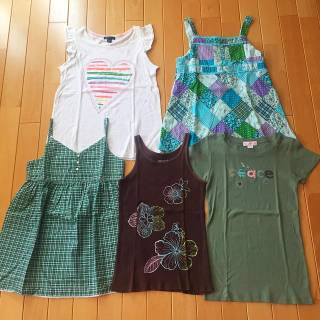 GAP Kids(ギャップキッズ)のGAP 夏物 美品5点セット‼️ キッズ/ベビー/マタニティのキッズ服男の子用(90cm~)(Tシャツ/カットソー)の商品写真