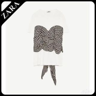 ザラ(ZARA)のZARA  ギンガムチェック Tシャツ(Tシャツ(半袖/袖なし))