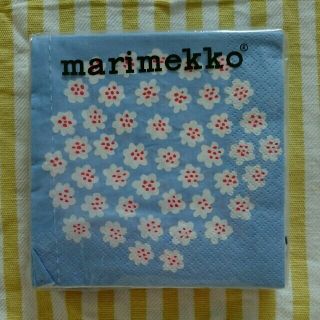 マリメッコ(marimekko)のマリメッコ プケッティ ブルー ペーパーナプキン(テーブル用品)