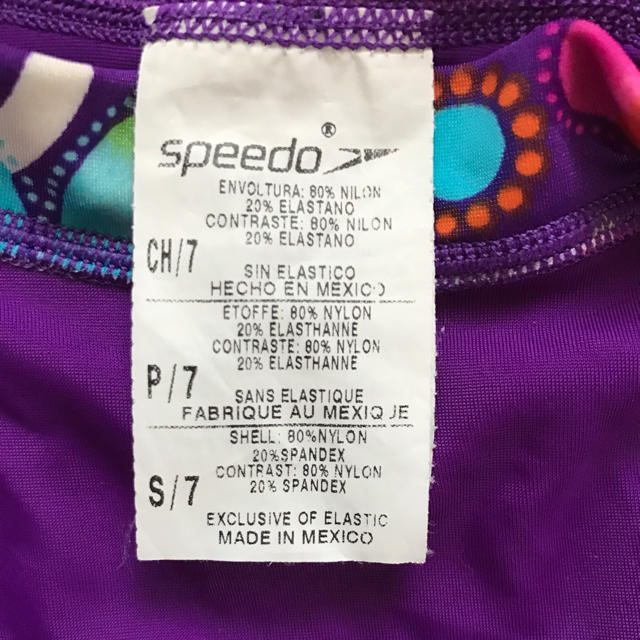 SPEEDO(スピード)のお得❗️値下げ！美品！ スピード水着 キッズ 120㎝ キッズ/ベビー/マタニティのキッズ服女の子用(90cm~)(水着)の商品写真