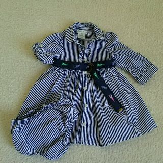 ポロラルフローレン(POLO RALPH LAUREN)のジュンジュン様専用 美品☆poloラルフローレン 70 シャツワンピース(ワンピース)