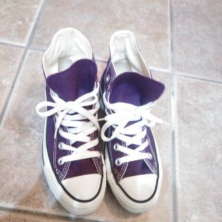 コンバース(CONVERSE)のCONVERSEﾊｲｶｯﾄ紫(スニーカー)