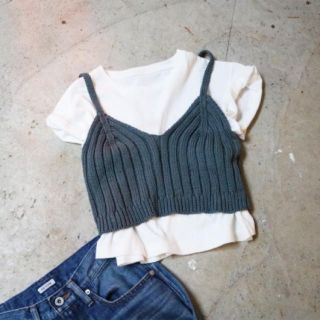 トゥデイフル(TODAYFUL)のTODAYFUL 2017 新作 Knit Bustier(キャミソール)