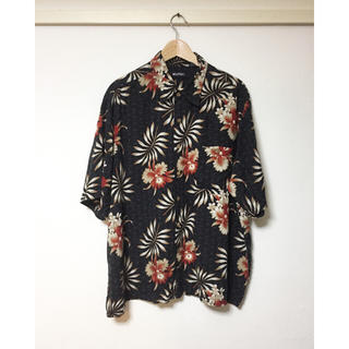 コムデギャルソン(COMME des GARCONS)の【USED】希少 dark bluerayon big aloha shirt(シャツ)