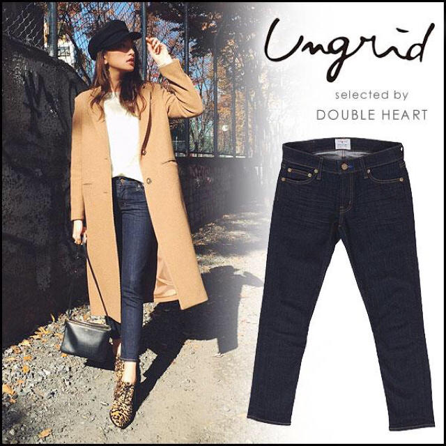 ungrid アングリッド ワンウォッシュクロップドスキニーデニムパンツ