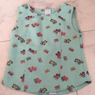 スイートルーム(SweetRoom)のsweetroom littie deicy カセット柄 タンクトップ 4T(Tシャツ/カットソー)