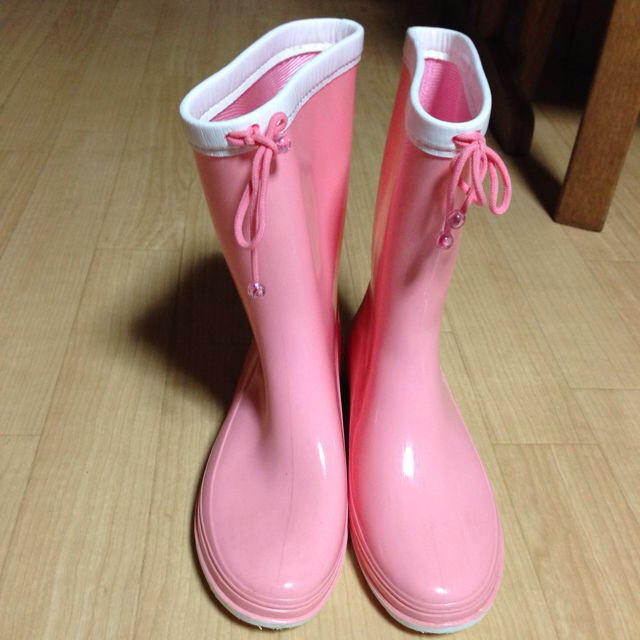 ピンクの長ぐつ レディースの靴/シューズ(レインブーツ/長靴)の商品写真