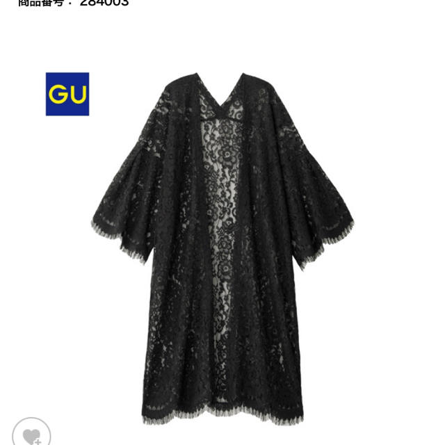 GU(ジーユー)のGU レース ガウン レディースのジャケット/アウター(ガウンコート)の商品写真
