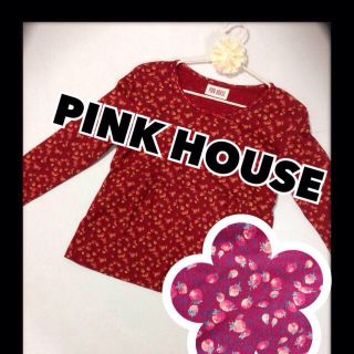 ピンクハウス(PINK HOUSE)の送料込♡いちご柄カットソー(Tシャツ(長袖/七分))