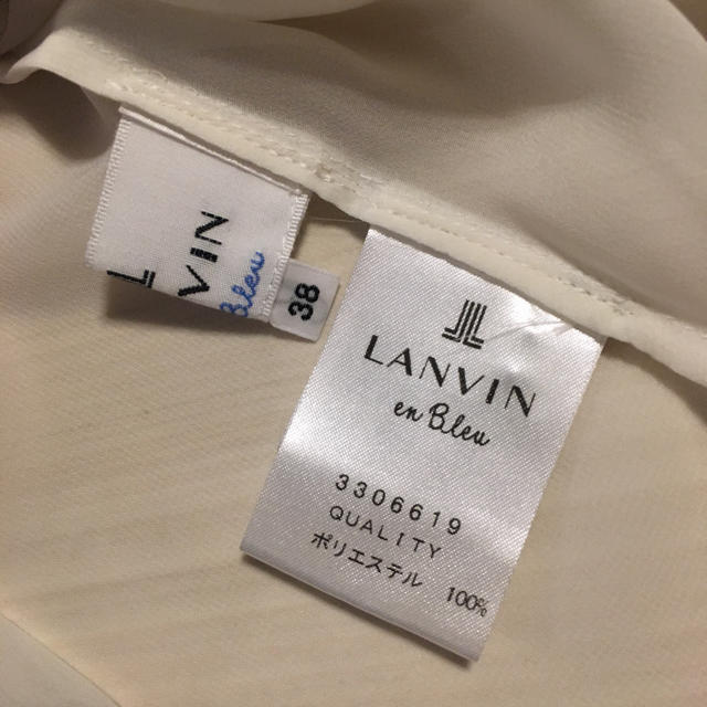 LANVIN en Bleu(ランバンオンブルー)のランバン オン ブルー  シースルー ブラウス レディースのトップス(シャツ/ブラウス(長袖/七分))の商品写真