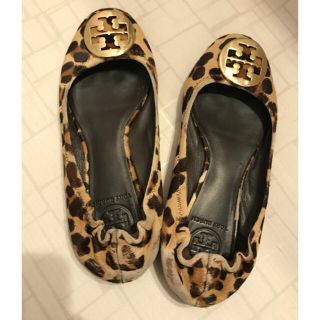 トリーバーチ(Tory Burch)のトリーバーチ ハラコ バレーシューズ(ローファー/革靴)