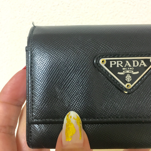 PRADA(プラダ)のわたあめ即購入OK様専用！！【プラダ】シンプルなパスケース 名刺入れ レディースのファッション小物(名刺入れ/定期入れ)の商品写真