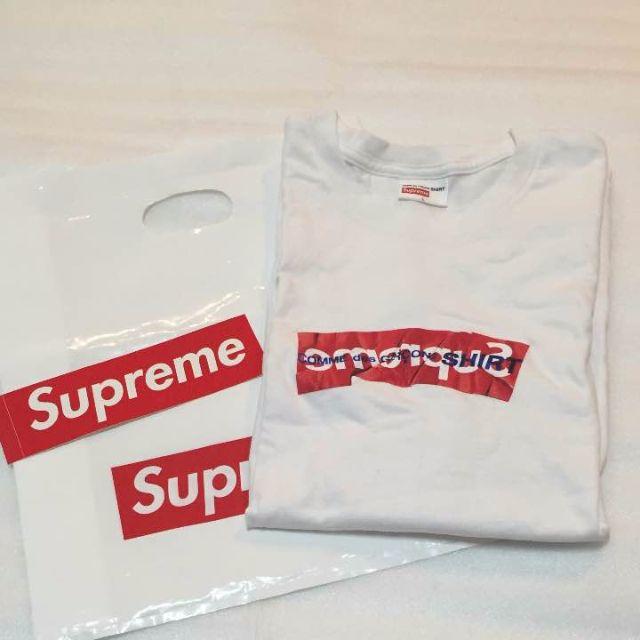 Supreme ギャルソン Tシャツ ホワイトSサイズ