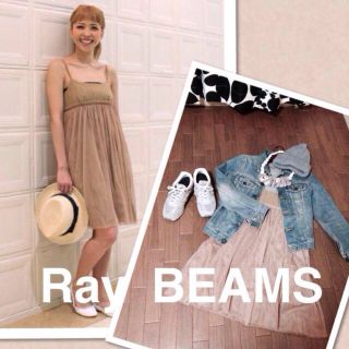 ビームス(BEAMS)のRay BEAMSチュールギャザーワンピ(ミニワンピース)