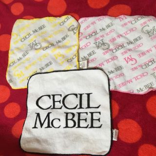 セシルマクビー(CECIL McBEE)のセシルマクビー ミニタオル 3枚(ハンカチ)