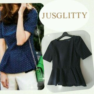 ジャスグリッティー(JUSGLITTY)のJUSGLITTY 新品♡ペプラムトップス(シャツ/ブラウス(半袖/袖なし))