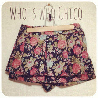 フーズフーチコ(who's who Chico)のChico//花柄ペプラムキュロット(キュロット)