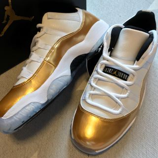 ナイキ(NIKE)のAir jordan 11 Retro Low Metallic Gold(スニーカー)