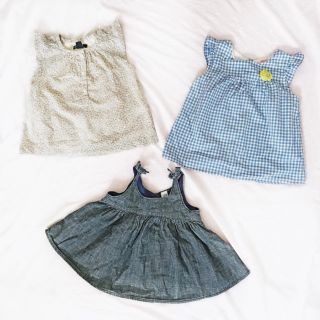 ベビーギャップ(babyGAP)の美品！ZARA BABY GAP 80cm まとめ売り トップス 夏服 女の子 (シャツ/カットソー)