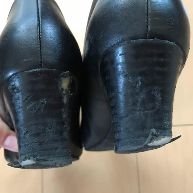 黒 パンプス ヒール レディースの靴/シューズ(ハイヒール/パンプス)の商品写真