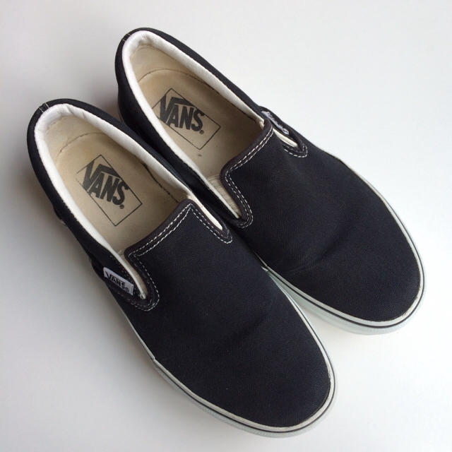 VANS(ヴァンズ)のVANS/バンズ 厚底スリッポン★スニーカー 37(23.5) 黒 レディースの靴/シューズ(スリッポン/モカシン)の商品写真