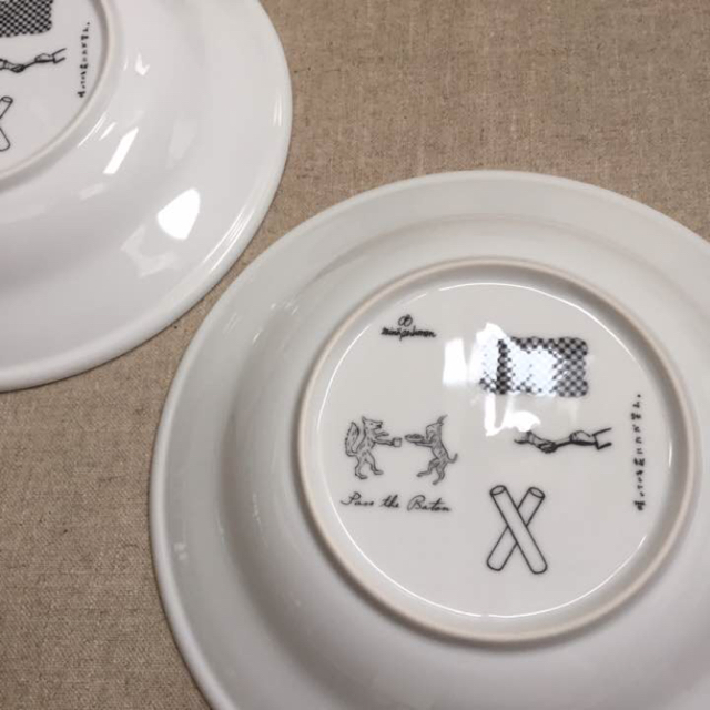 mina perhonen(ミナペルホネン)の＊ミナペルホネン＊深皿deep plate×2 送料無料★新品未使用 インテリア/住まい/日用品のキッチン/食器(食器)の商品写真