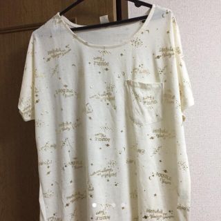 ダブルネーム(DOUBLE NAME)のみーたん様専用  Double  name白のＴシャツ  フリーサイズ(Tシャツ(半袖/袖なし))