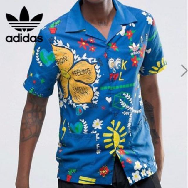 adidas 特価! アディダス オリジナルス×ファレル ウィリアムス コラボ アロハシャツMの通販 by Haru shop2017 人気商品アロハシャツ シャツ 半袖シャツ