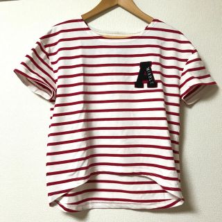 ダブルクローゼット(w closet)のボーダートップス(Tシャツ(半袖/袖なし))