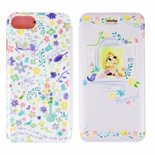 ディズニー(Disney)のラプンツェル iPhone7/6s/6用フリップカバー パープル(iPhoneケース)