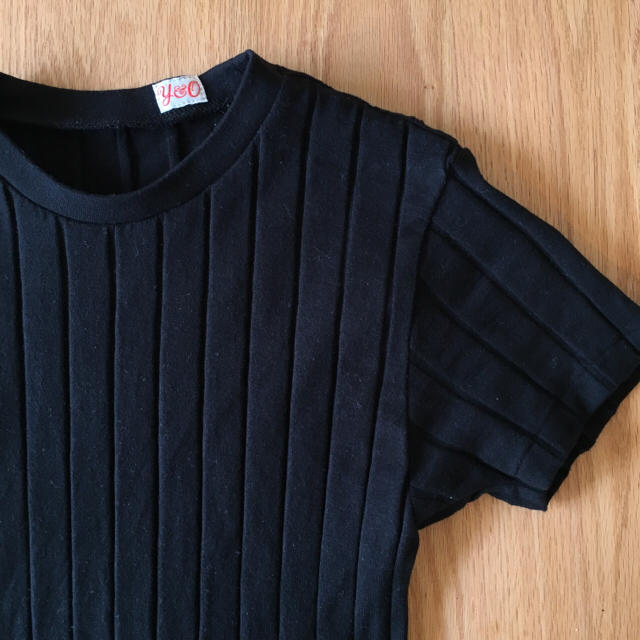 IENA(イエナ)の♡ヤングアンドオルセン♡リブ半袖Tシャツ黒 サイズ2 レディースのトップス(Tシャツ(半袖/袖なし))の商品写真