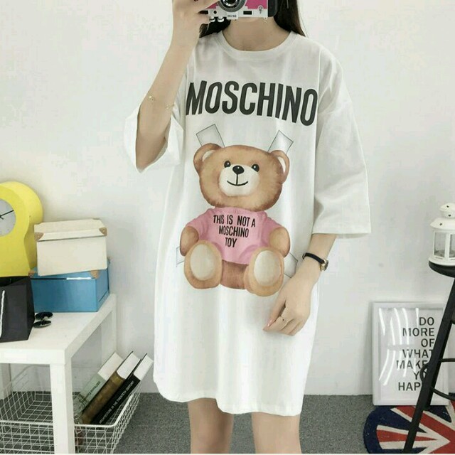 MOSCHINO - MOSCHINO Tシャツ ワンピース モスキーノ ピンク クマちゃん 半袖の通販 by mind's shop