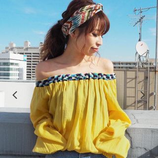 アングリッド(Ungrid)の17ss❤︎アングリッド❤︎エンブロイダリーオフショルブラウス(シャツ/ブラウス(長袖/七分))