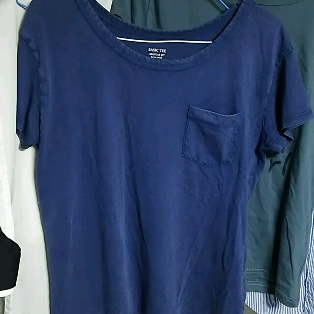 GU(ジーユー)のGUベーシックTシャツ ポケット付き レディースのトップス(Tシャツ(半袖/袖なし))の商品写真