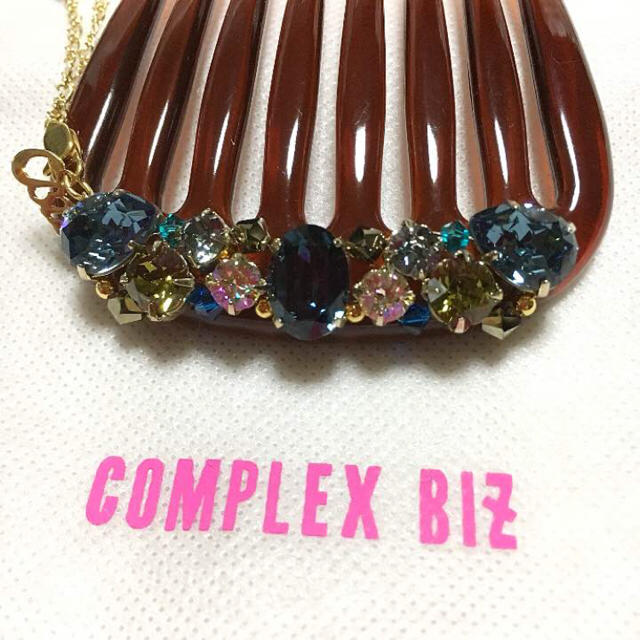 Complex Biz(コンプレックスビズ)のCOMPLEX BIZ♡フリンジ付きタルトコーム♡ブルー系 レディースのヘアアクセサリー(その他)の商品写真