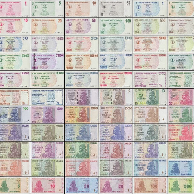 本物 ジンバブエドル 66種類 完全未使用 インフレ紙幣 新品 100 本物 ジンバブエドル 66種類 完全未使用 インフレ紙幣 新品 100