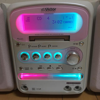 【美品】MDコンポ Victor UX-QX1-W ビクターマイクロコンポ の 