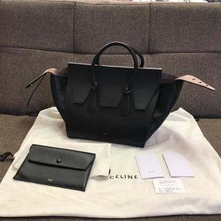 セリーヌ(celine)のセリーヌ タイ celine tie ブラック 希少(ハンドバッグ)