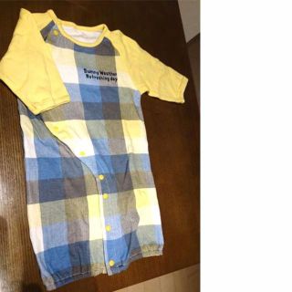 新品★2wayオール★チェック★ツーウェイオール☆男の子・女の子☆出産準備(カバーオール)
