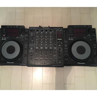 パイオニア(Pioneer)のPioneer DJM900+CDJ900×2(DJミキサー)