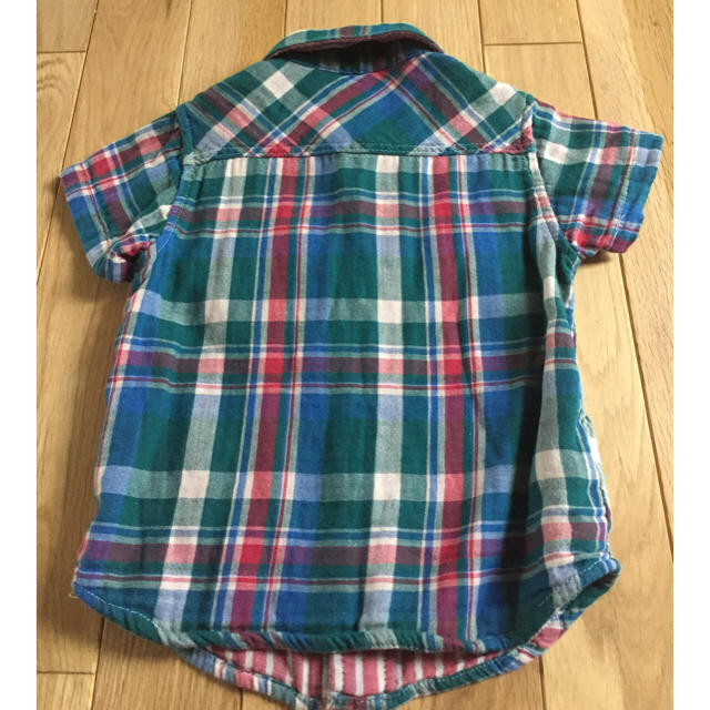 まなるる様専用 リバーシブル 半袖 シャツ 100 キッズ/ベビー/マタニティのキッズ服男の子用(90cm~)(ブラウス)の商品写真