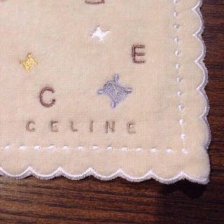 セリーヌ(celine)の♡CELINE♡タオルハンカチ・ベージュ(ハンカチ)