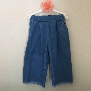 韓国子供服♡フリンジデニムワイドパンツ(パンツ/スパッツ)