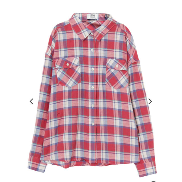 GYDA(ジェイダ)のGYDA ピンクチェックシャツ ✧‧˚ a様 専用 レディースのトップス(シャツ/ブラウス(長袖/七分))の商品写真