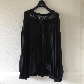 フリーピープル(Free People)のfree people 黒 S(チュニック)