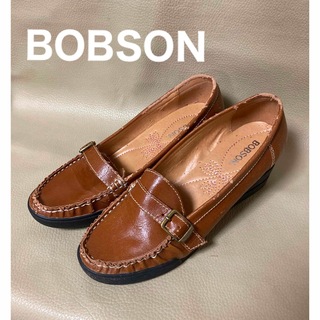 ボブソン(BOBSON)の【訳あり新品】ボブソン　レディースローファー　ブラウン(ローファー/革靴)